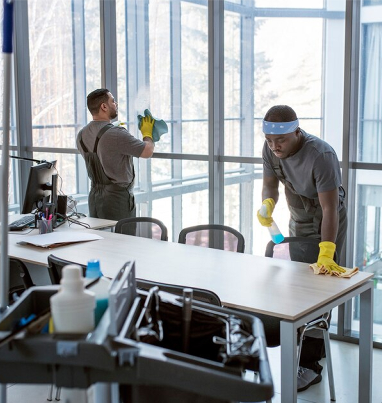 image 17 - Prime Cleaning Services Professionals removing dust from table