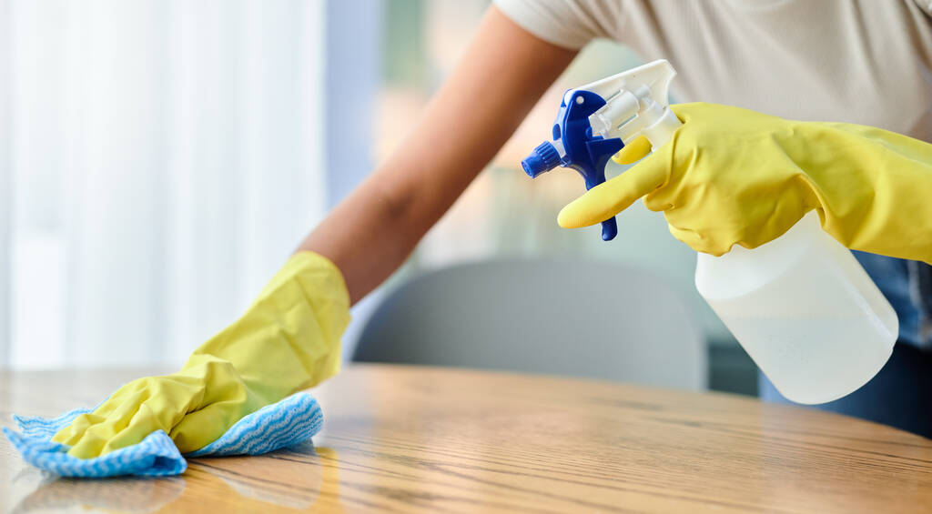 Dust wont win in this house. an unrecognizable person wiping a surface at home. - Prime Cleaning Services Wiping a surface
