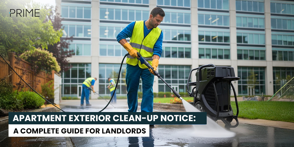 Exterior Cleanup notice