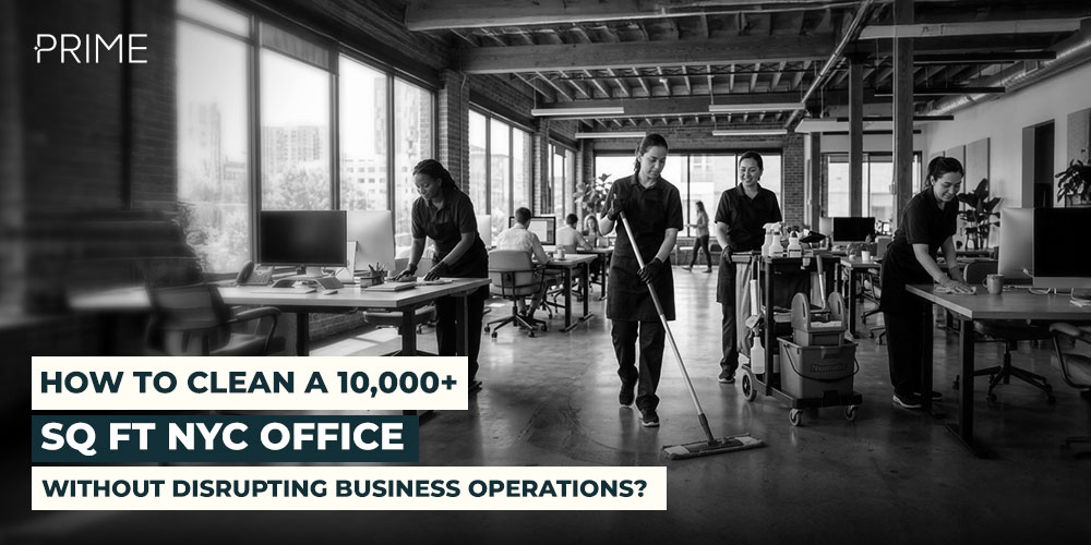 Cleaning a 10000 sq ft NYC Office