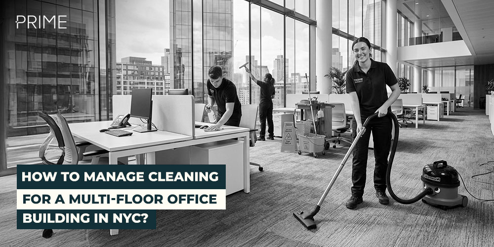 Multi-floor office cleaning NYC
