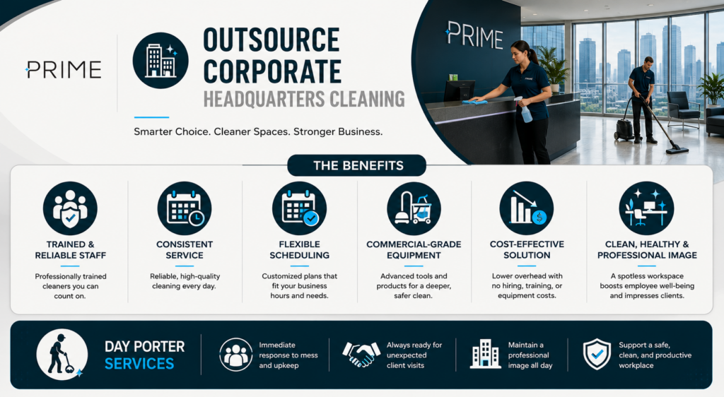 Why Outsource Corporate Headquarters Cleaning in NYC